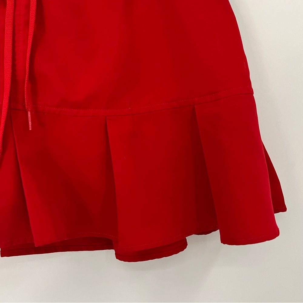 Y2K BIG FLIRT red skirt pleated micro mini skirt 0079 sexy tennis kawaii vintage - Picture 6 of 15